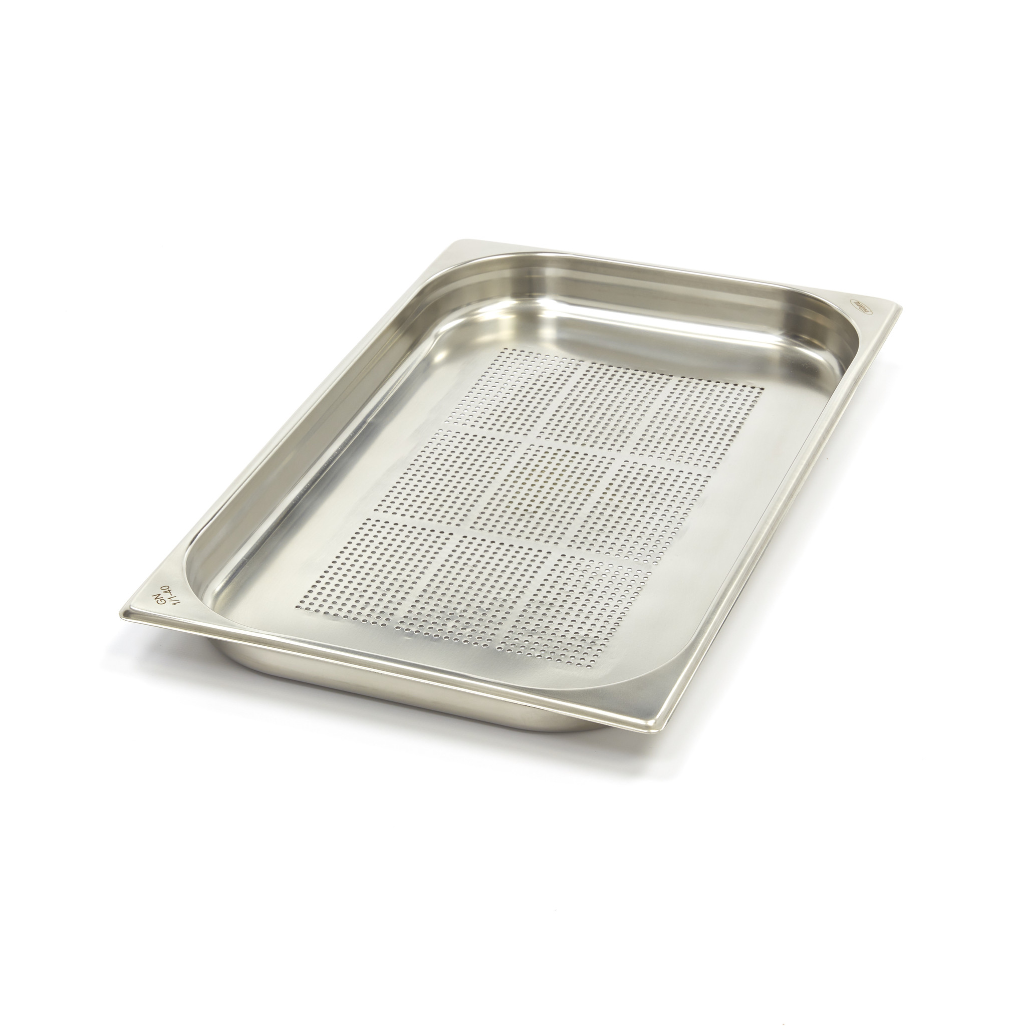 Gastronormkonteiner 1/1 GN - perforeeritud - 4cm sügavus - 53 x 32,5cm - roostevaba teras
