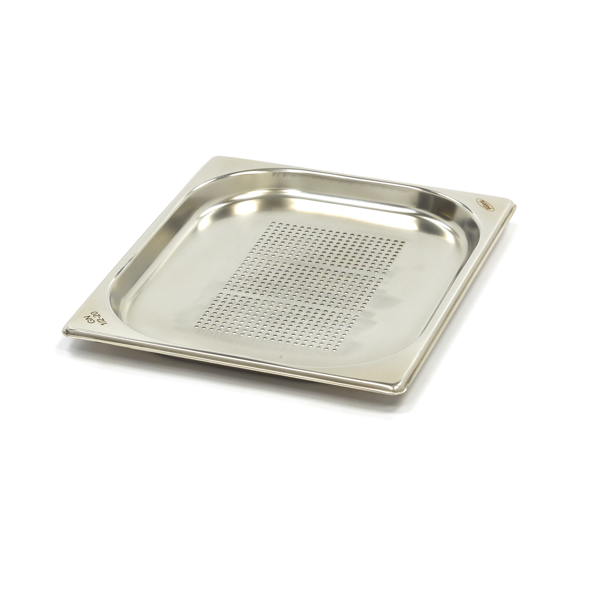 Gastronormkonteiner 1/2 GN perforeeritud - 2cm sügavus - 32,5 x 26,5cm - roostevaba teras