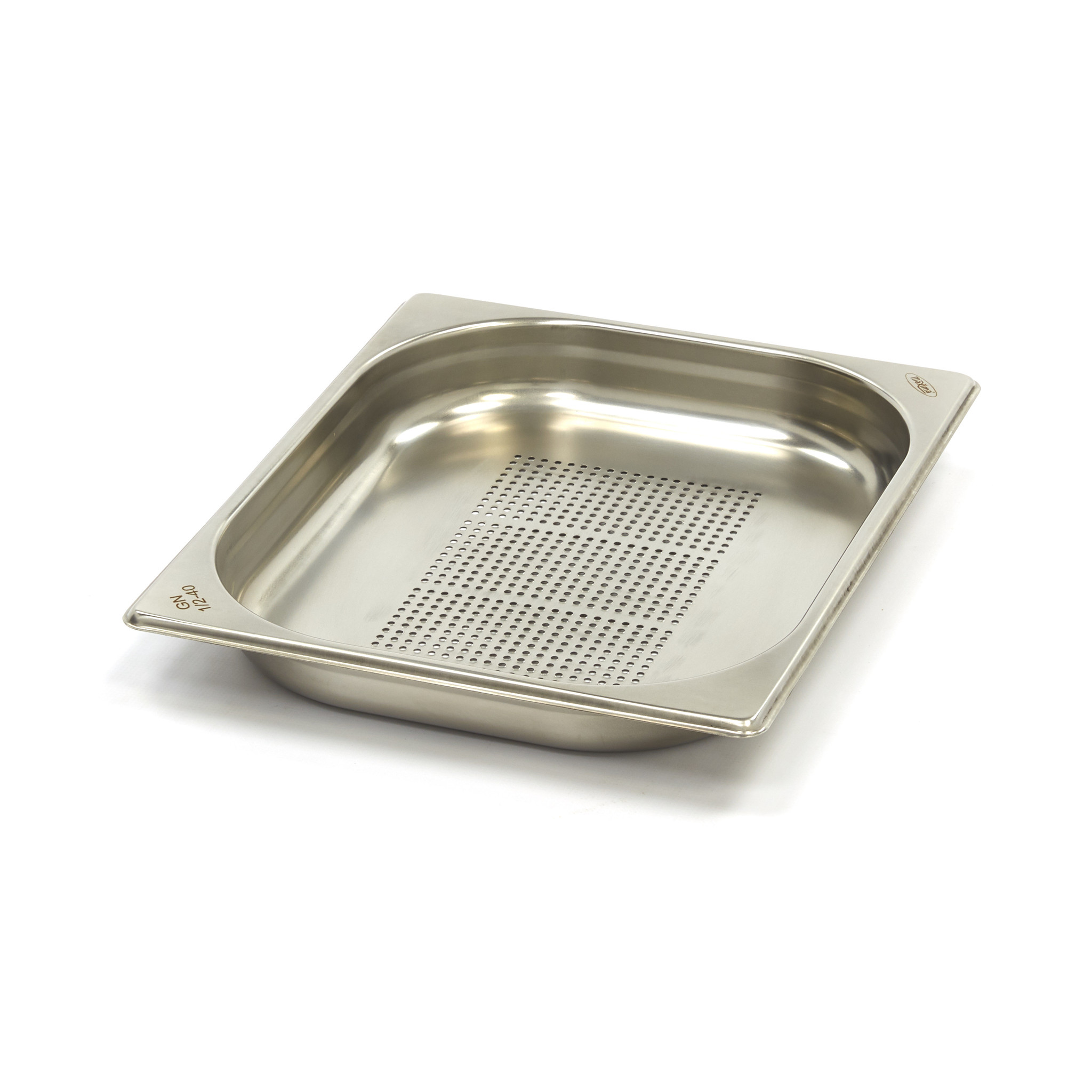 Gastronormkonteiner 1/2 GN - perforeeritud - 4cm sügav - 32,5 x 26,5cm - roostevaba teras