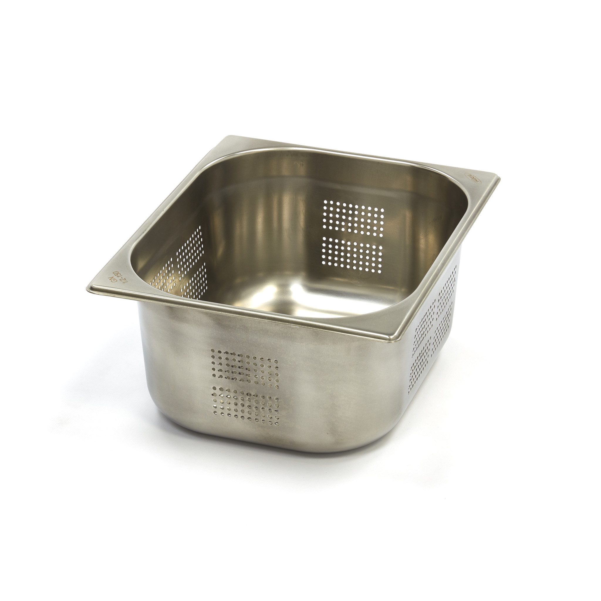 Gastronormkonteiner 1/2 GN - perforeeritud - 15cm sügav - 32,5 x 26,5cm - roostevaba teras