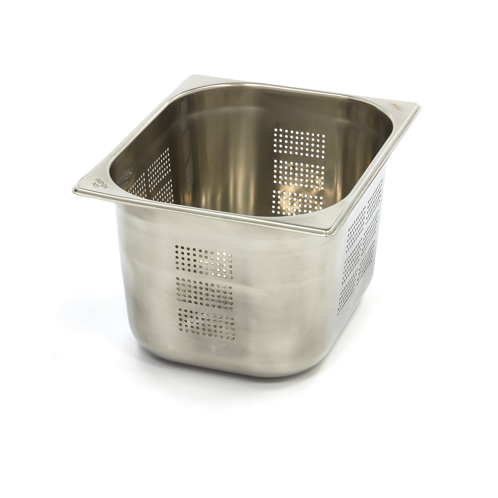 Gastronormkonteiner 1/2 GN - perforeeritud - 20cm sügav - 32,5 x 26,5cm - roostevaba teras