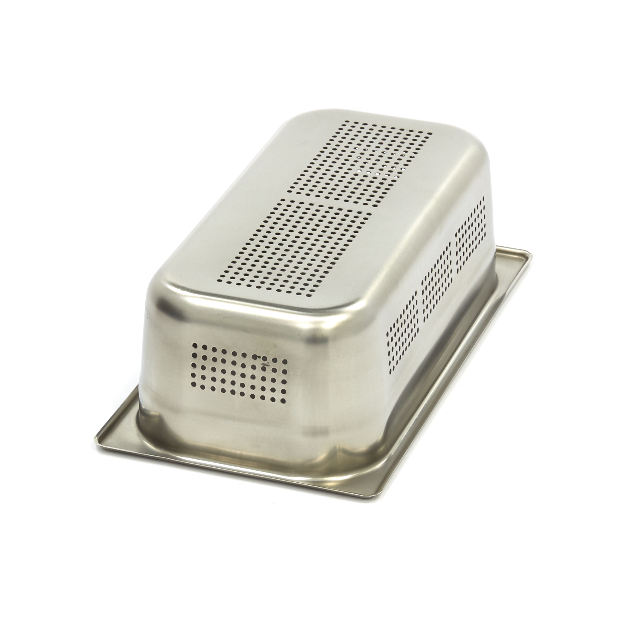 Gastronormkonteiner 1/3 GN - perforeeritud - 10cm sügavus - 32,5 x 17,6cm - roostevaba teras