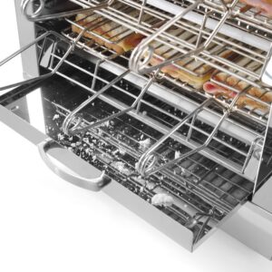 Röster Milan-Toast + 6 röstimisresti, HENDI, 230V/3000W, 450x390x(H)400mm