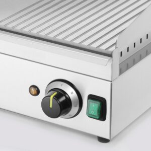 Plaatgrill 1/3 rihveldatud, HENDI, Kitchen Line, 230V/3500W, 697x474x(H)241mm