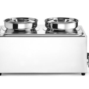 Komplekt: Bain-marie Ranger + 2x 4L konteiner koos kaanega, HENDI, GN (H)150mm, 8L, 230V/1000W, 604x332x(H)315mm