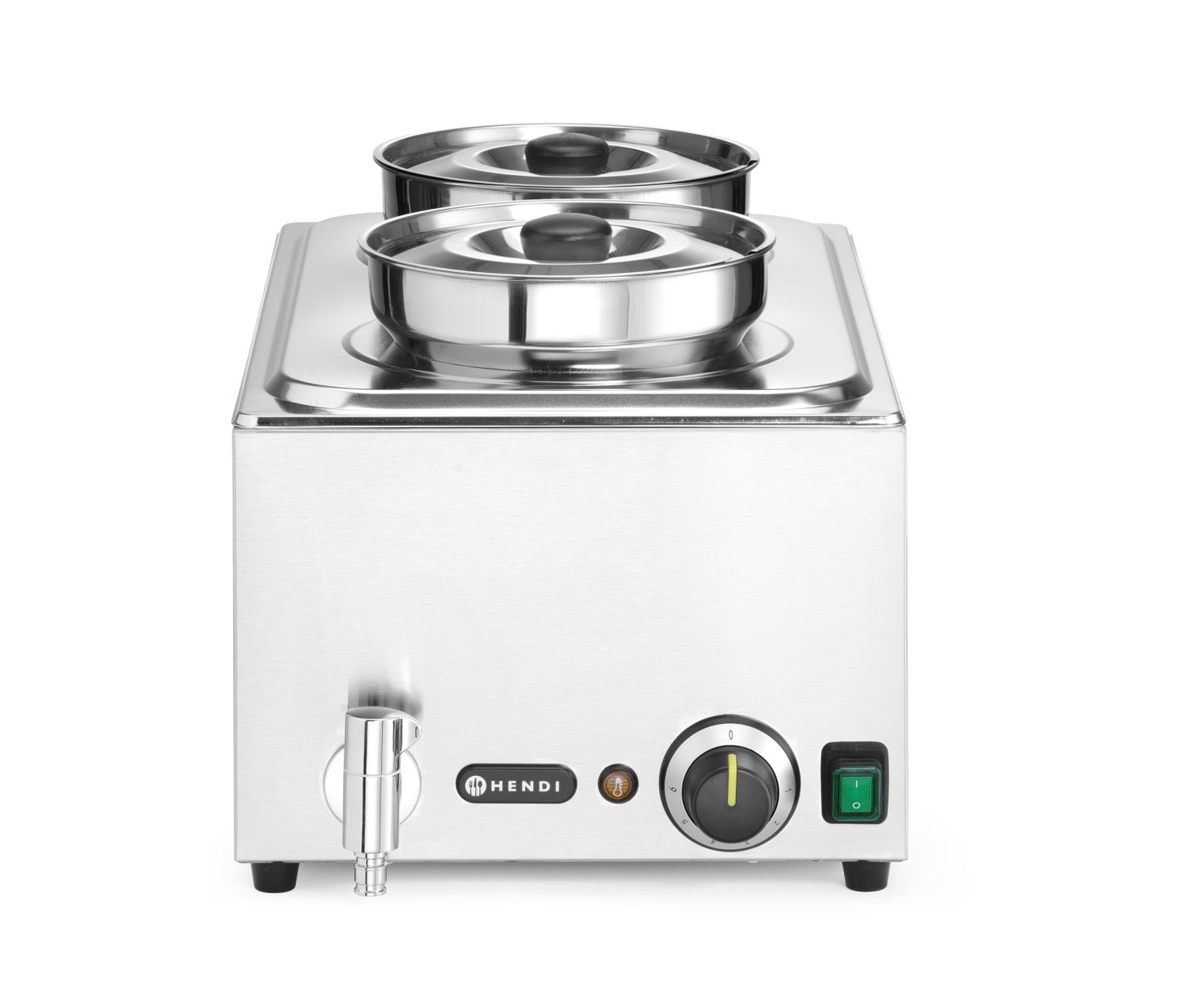 Komplekt: Bain-marie Ranger + 2x 4L konteiner koos kaanega, HENDI, GN (H)150mm, 8L, 230V/1000W, 604x332x(H)315mm