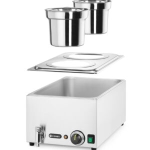 Komplekt: Bain-marie Ranger + 2x 4L konteiner koos kaanega, HENDI, GN (H)150mm, 8L, 230V/1000W, 604x332x(H)315mm