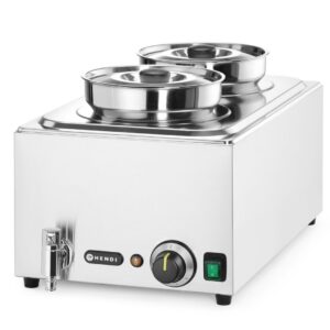 Komplekt: Bain-marie Ranger + 2x 4L konteiner koos kaanega, HENDI, GN (H)150mm, 8L, 230V/1000W, 604x332x(H)315mm