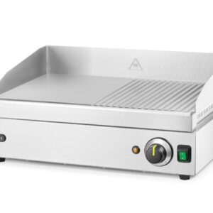 Plaatgrill 1/2 sooneline, HENDI, Profi Line, 230V/2400W, 527x404x(H)233mm