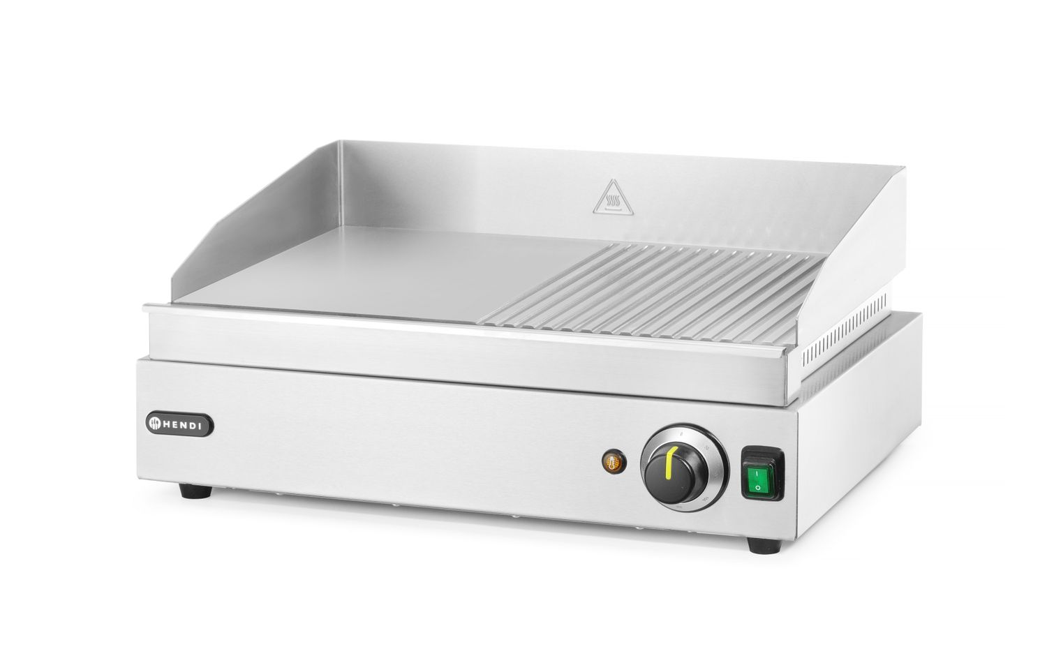 Plaatgrill 1/2 sooneline, HENDI, Profi Line, 230V/2400W, 527x404x(H)233mm