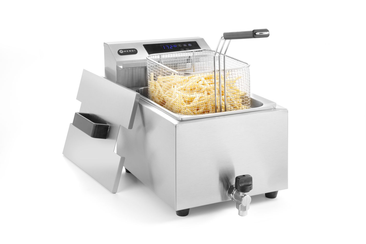 Kraaniga fritüür Profi Line - 8 l, HENDI, Profi Line, 8L, 230V/3500W, 305x515x(H)345mm