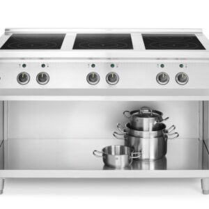 Induktsioonpliit 6 pliidiplaadiga, HENDI, 400V/25500W, 1200x700x(H)890mm