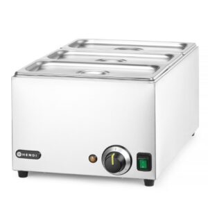 Komplekt: Bain-marie RANGER + 3x GN 1/3 koos kaanega, HENDI, GN (H)150mm, GN 1/1, 230V/1000W, 590x332x(H)242mm