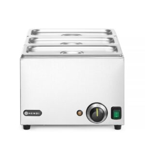 Komplekt: Bain-marie RANGER + 3x GN 1/3 koos kaanega, HENDI, GN (H)150mm, GN 1/1, 230V/1000W, 590x332x(H)242mm