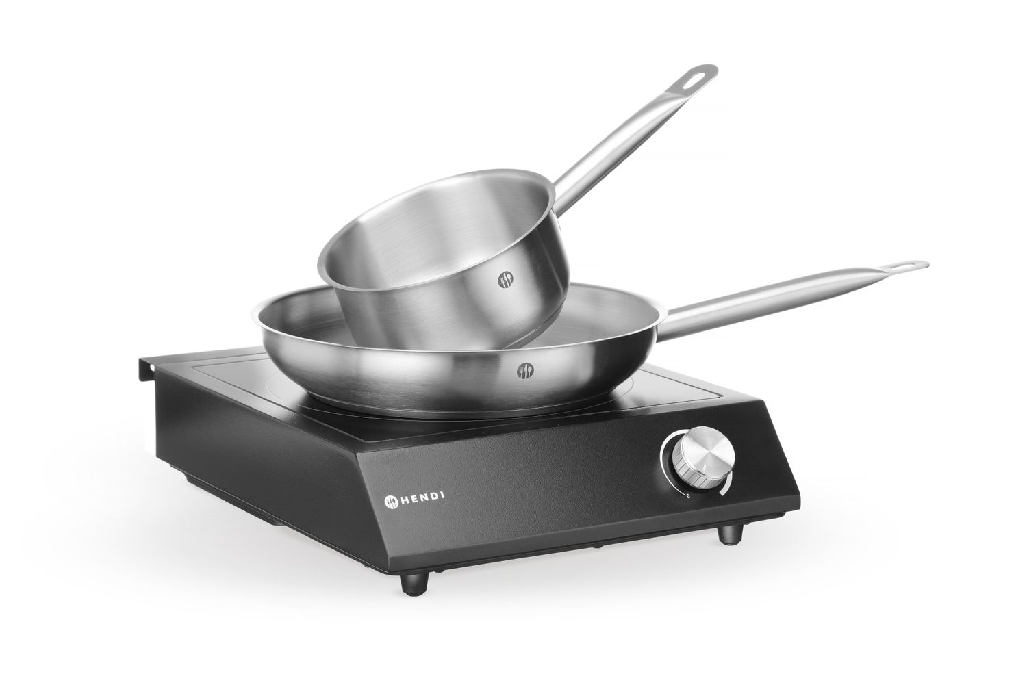 Komplekt: Induktsioonpliit 3500W + kastmepann + praepann, HENDI, Must, 230V/3500W, 320x395x(H)95mm - Image 6