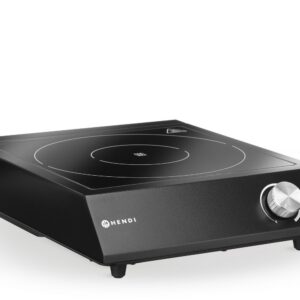 Komplekt: Induktsioonpliit 3500W + kastmepann + praepann, HENDI, Must, 230V/3500W, 320x395x(H)95mm