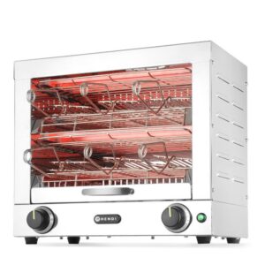 Röster Milan-Toast + 6 röstimisresti, HENDI, 230V/3000W, 450x390x(H)400mm