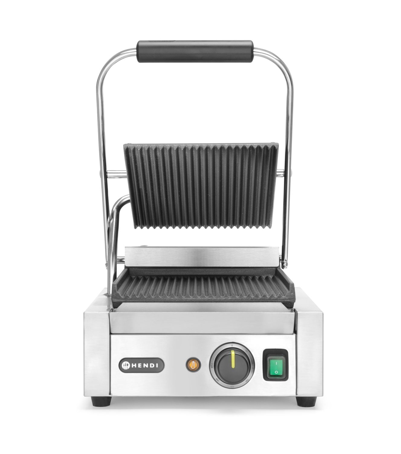 Kontaktgrill - ühepoolne, HENDI, ülemine ja alumine sooneline, 230V/1800W, 310x375x(H)216mm