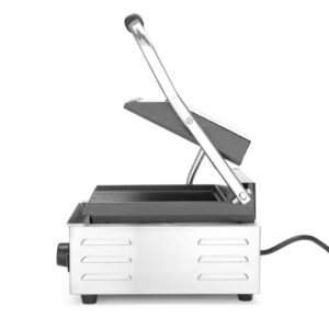 Contact grill – single version, HENDI, ribbed top and bottom, 230V/1800W, 310x375x(H)216mm