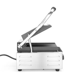 Contact grill – single version, HENDI, ribbed top and bottom, 230V/1800W, 310x375x(H)216mm
