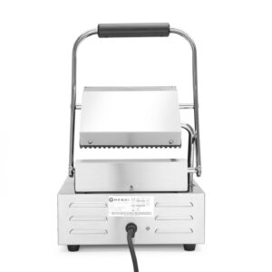 Contact grill – single version, HENDI, ribbed top and bottom, 230V/1800W, 310x375x(H)216mm