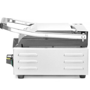 Contact grill – single version, HENDI, ribbed top and smooth bottom, 230V/1800W, 310x375x(H)216mm