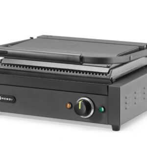 Kontaktgrill Panini, HENDI, Must, 230V/2200W, 430x375x(H)216mm