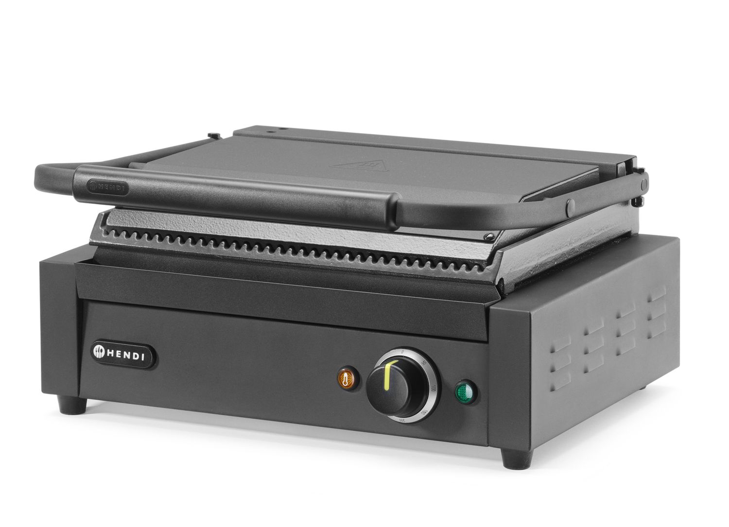 Kontaktgrill Panini, HENDI, Must, 230V/2200W, 430x375x(H)216mm