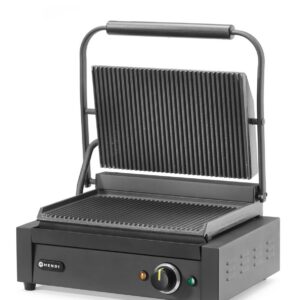 Kontaktgrill Panini, HENDI, Must, 230V/2200W, 430x375x(H)216mm