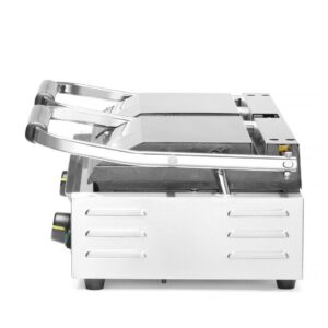 Contact grill - double version, HENDI, ribbed top and smooth bottom, 230V/3600W, 570x375x(H)216mm
