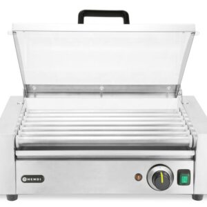 Vorstide rullgrill, 1-tsooniline energiasäästliku kattega, HENDI, 230V/620W, 566x375x(H)259mm