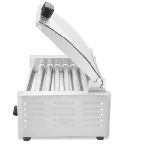 Vorstide rullgrill, 1-tsooniline energiasäästliku kattega, HENDI, 230V/620W, 566x375x(H)259mm