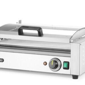 Vorstide rullgrill, 1-tsooniline energiasäästliku kattega, HENDI, 230V/790W, 566x450x(H)259mm
