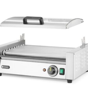 Vorstide rullgrill, 1-tsooniline energiasäästliku kattega, HENDI, 230V/790W, 566x450x(H)259mm