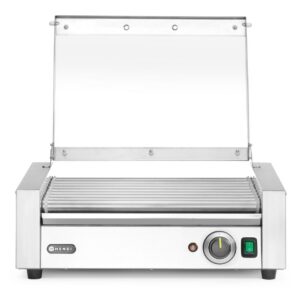 Vorstide rullgrill, 1-tsooniline energiasäästliku kattega, HENDI, 230V/790W, 566x450x(H)259mm