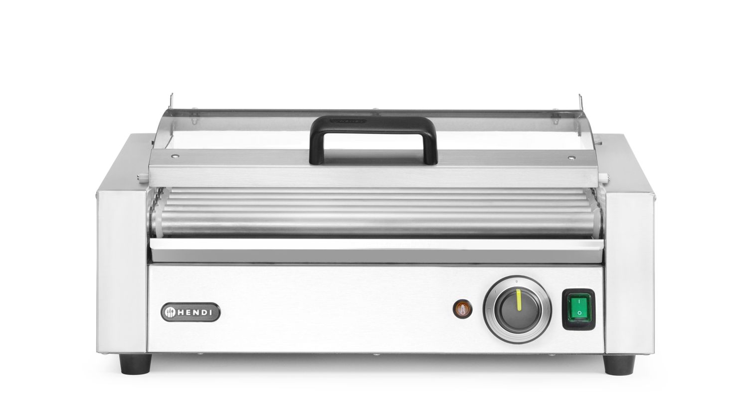 Vorstide rullgrill, 1-tsooniline energiasäästliku kattega, HENDI, 230V/790W, 566x450x(H)259mm
