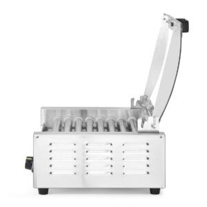 Vorstide rullgrill, 1-tsooniline energiasäästliku kattega, HENDI, 230V/790W, 566x450x(H)259mm