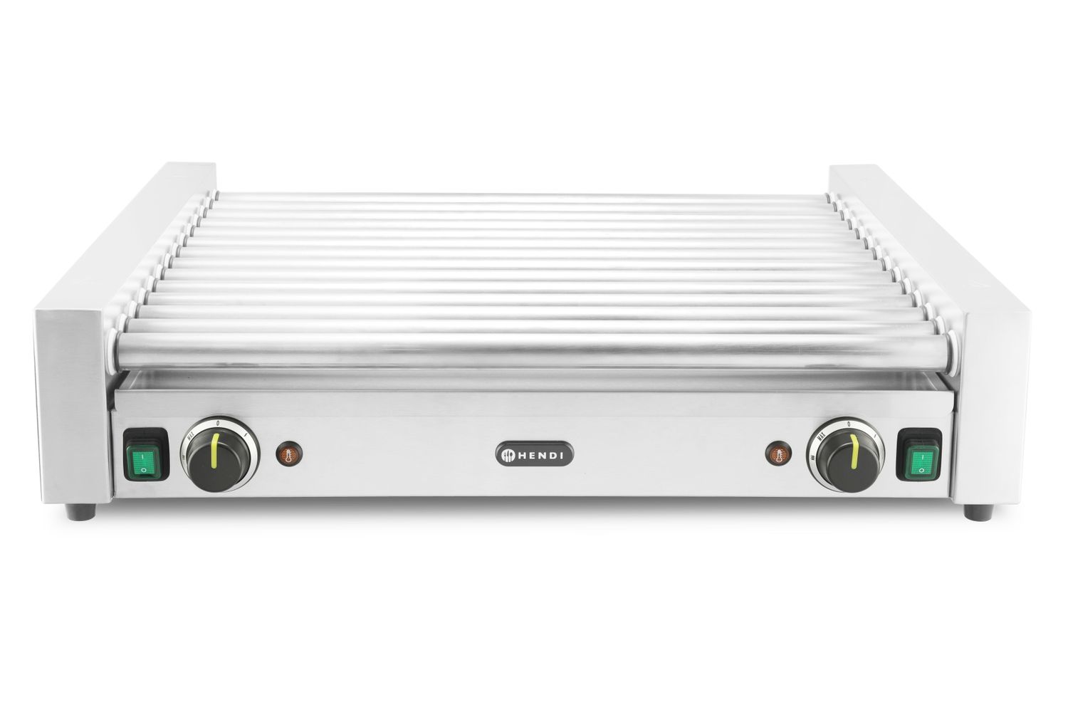 Vorstide rullgrill XL - 2 tsooni, HENDI, Hõbedane, 230V/2000W, 732x590x(H)168mm, Ristkülikukujuline