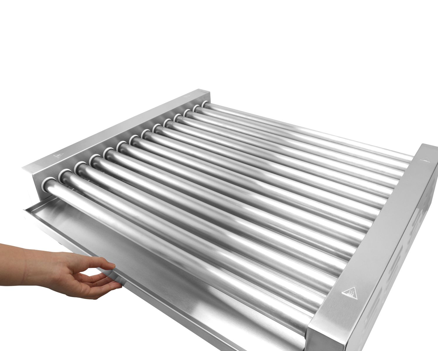 Vorstide rullgrill XL - 2 tsooni, HENDI, Hõbedane, 230V/2000W, 732x590x(H)168mm, Ristkülikukujuline - Image 7