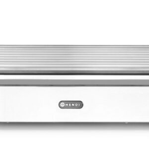 Vorstide rullgrill XL - 2 tsooni, HENDI, Hõbedane, 230V/2000W, 732x590x(H)168mm, Ristkülikukujuline