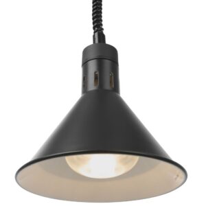 Tõstetav ja langetatav soojalamp, kooniline, HENDI, Must, 230V/250W, ⌀275x(H)250mm