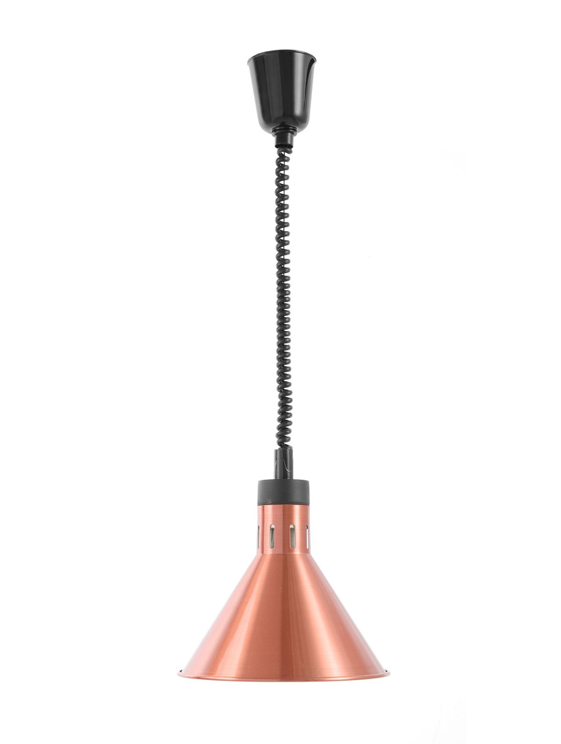 Tõstetav ja langetatav soojalamp, kooniline, HENDI, Vaskne, 230V/250W, ⌀275x(H)250mm