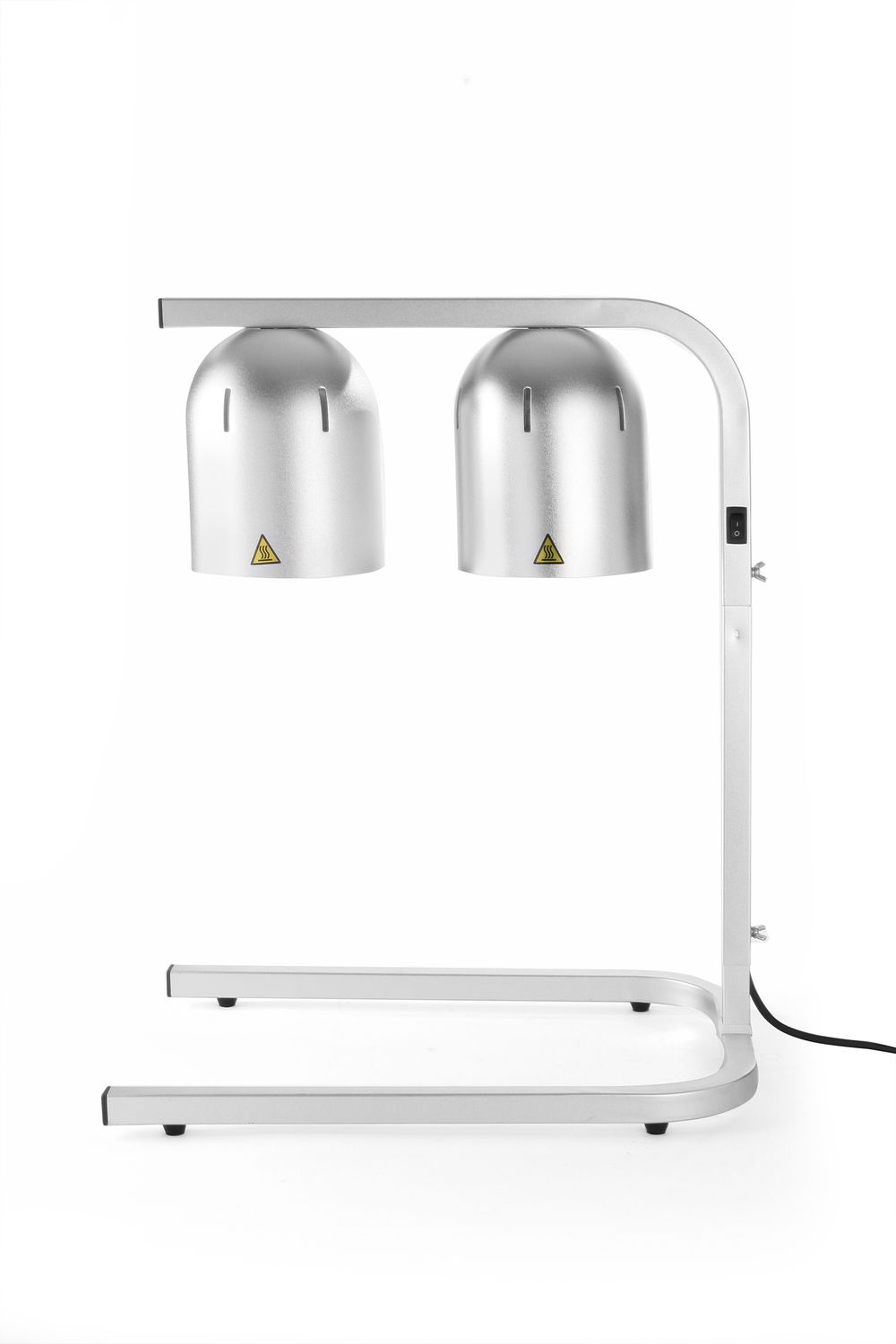 Kaheosaline lamp toidu hoidmiseks soojana, HENDI, Hõbedane, 230V/500W, 453x360x(H)790mm