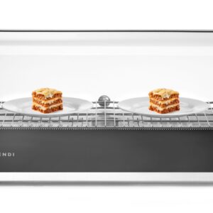 Soojendusega lauaekraan, üks, HENDI, üksik, Must, 230V/800W, 554x376x(H)311mm