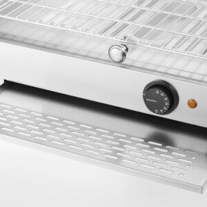Soojendusega lauaekraan, üks, HENDI, üksik, Must, 230V/800W, 554x376x(H)311mm
