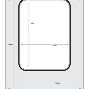 Tray sealer matrix, HENDI, container 187x137 mm