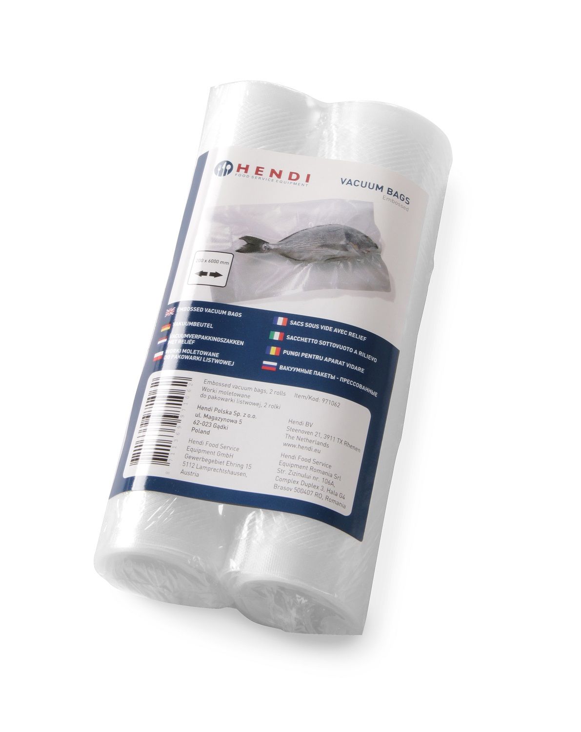 Pakendid vaakumpakendamiseks - lainelised - 2 tükki, HENDI, 2 tk., 280x6000mm