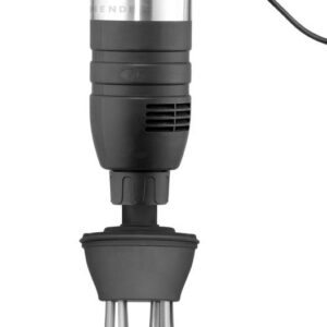 Komplekt: saumikser 350 muutuva kiirusega + vispel + seinale paigaldatav hoidik, HENDI, Kitchen Line, Must, 230V/350W, 110x324x(H)816mm