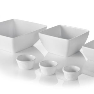 Square bowl, HENDI, White, 270x270x(H)105mm