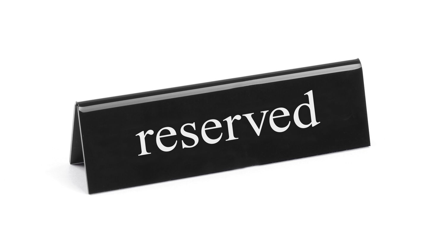 Lauapealne infosilt - "reserveeritud", HENDI, reserved, 130x30x(H)38mm